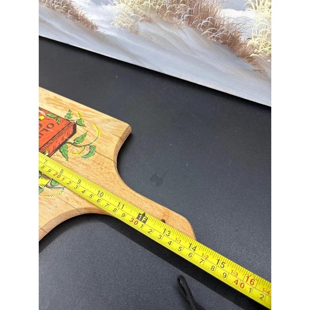 Vintage Wooden Cutting Board Italian Olive Oil Chianti Wall Decor Plaque 13.5in